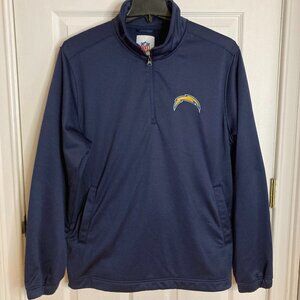 Los Angeles Chargers 1/4 Zip Pullover NFL Jacket Size XL